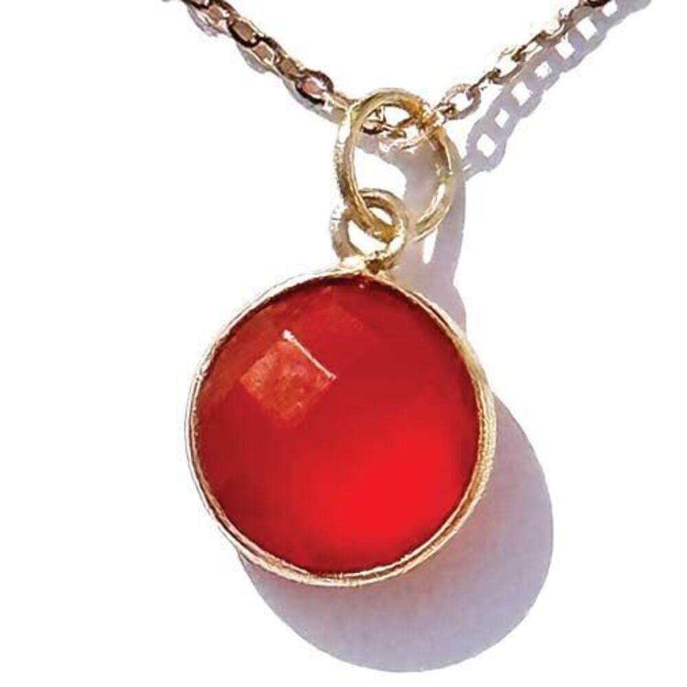 2701 Carnelian Necklace, Handmade Birthday Gift and , Sterling Silver